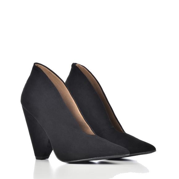 qupid pointed high heeled shoes